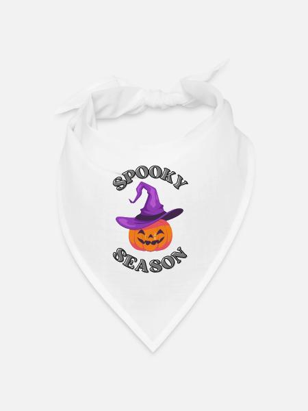 Spooky Season - Bandana Dreieckstuch - Weiß