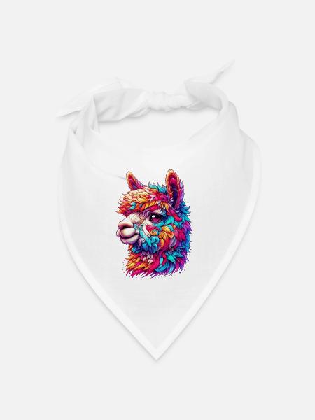 Alpaka - Bandana Dreieckstuch - Weiß
