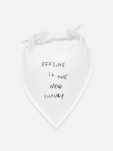 Offline - Bandana Dreieckstuch - Weiß