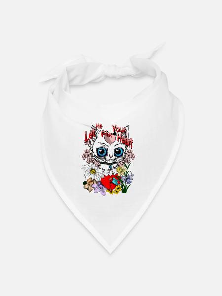 Heart repair - Bandana Dreieckstuch - Weiß