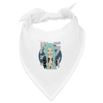 Blue - Bandana Dreieckstuch - Weiß - Vorne