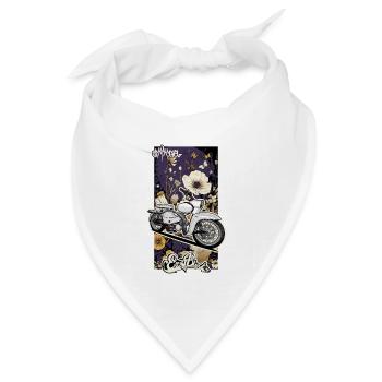 Star (weiß) // Illustration - Bandana Dreieckstuch - Weiß - Vorne