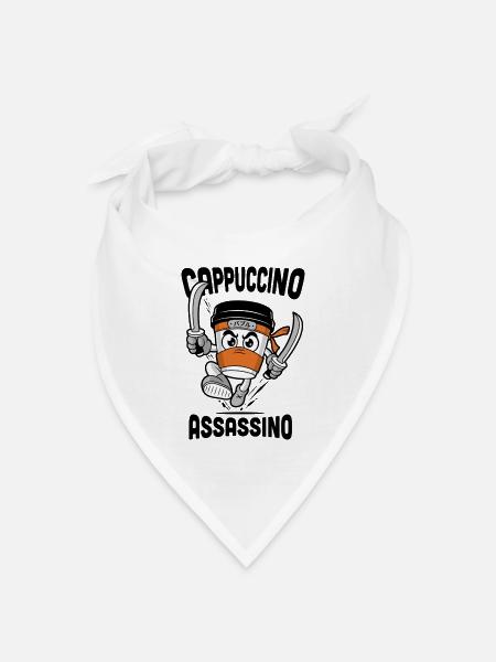 Cappuccino Assassino - Bandana Dreieckstuch - Weiß