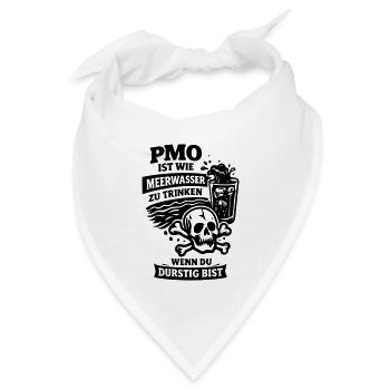 PMO No Nut November Fap Porn  - Bandana Dreieckstuch - Weiß - Vorne