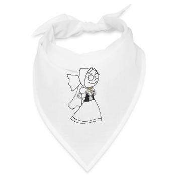 SERBSKA HANKA - kontur - - Bandana Dreieckstuch - Weiß - Vorne
