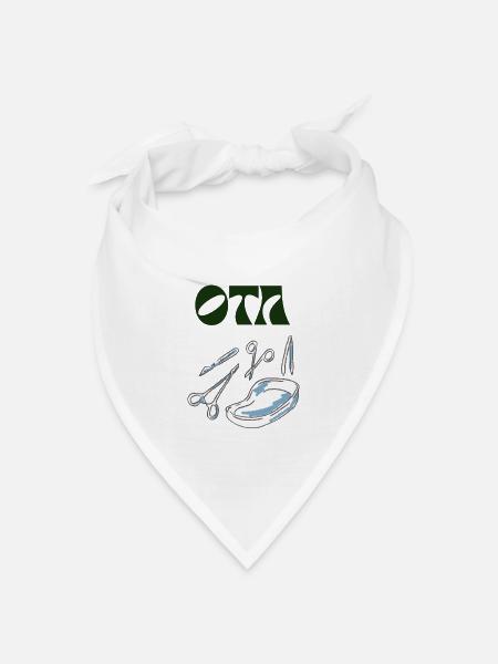 Operationstechnische Assistenz Logo  - Bandana Dreieckstuch - Weiß