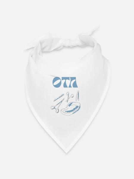 OTA Motiv für Operationstechnische Assistenz  - Bandana Dreieckstuch - Weiß