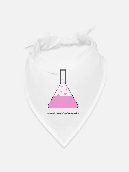Science Chemistry Flask - Bandana Dreieckstuch - Weiß