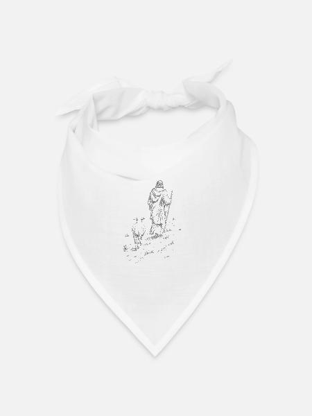 Jesus – Der Weg - Bandana Dreieckstuch - Weiß