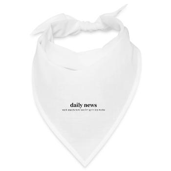 Daily News: Stabheuschrecken haben Sex - Bandana Dreieckstuch - Weiß - Vorne