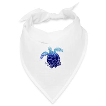 Schildkröte Wildlife - Bandana Dreieckstuch - Weiß - Vorne