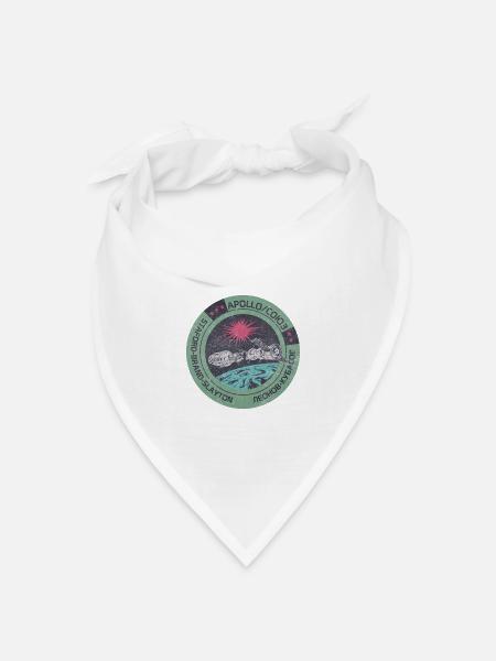 Apollo Gagarin Weltraum Russland Astronaut - Bandana Dreieckstuch - Weiß