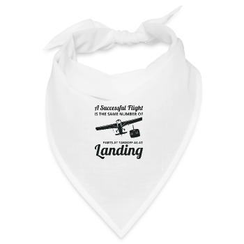 RC Modellflugzeuge Flugzeug Flugzeug Pilot lustiges Geschenk - Bandana Dreieckstuch - Weiß - Vorne
