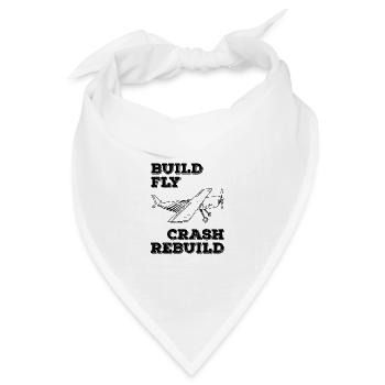 RC Modellflugzeuge Flugzeug Flugzeug Pilot lustiges Geschenk - Bandana Dreieckstuch - Weiß - Vorne