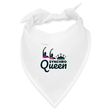 Synchro Schwimmer Synchronschwimmen Lustig - Bandana Dreieckstuch - Weiß - Vorne