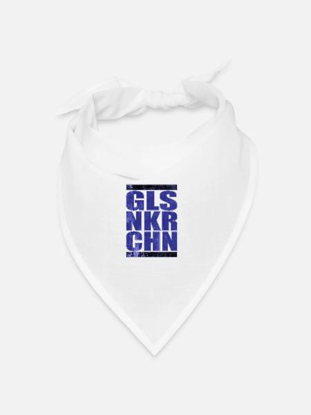 GLSNKRCHN Gelsenkirchen Schalke Geschenkidee - Bandana Dreieckstuch - Weiß