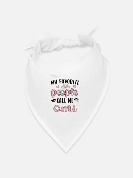 Omi Oma Wertschätzung Muttertag Omi Großmutter - Bandana Dreieckstuch - Weiß