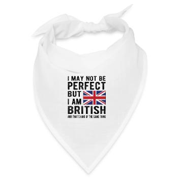 Brite Großbritannien Flagge Britische Herkunft - Bandana Dreieckstuch - Weiß - Vorne