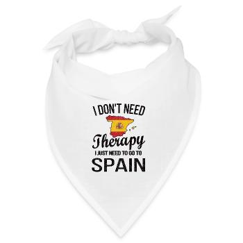 Stolzer Spanier Spanien Herkunft Spanische Flagge - Bandana Dreieckstuch - Weiß - Vorne