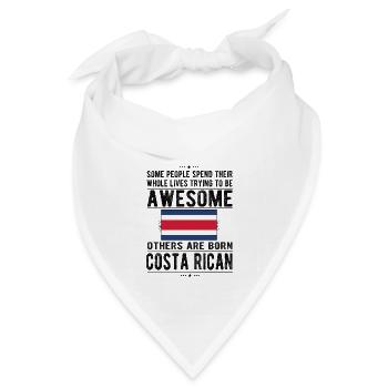 Costa Rica Costa-Ricaner Costa Rica Flagge - Bandana Dreieckstuch - Weiß - Vorne