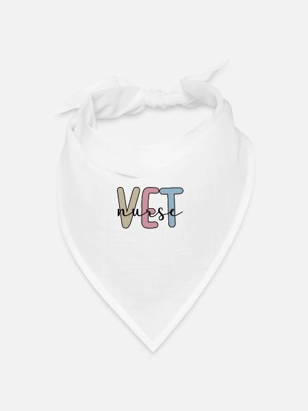 Vet Nurse Tierarzt-Krankenpfleger Tierarzthelferin - Bandana Dreieckstuch - Weiß