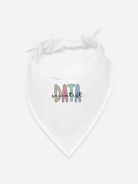 Data Scientist Geschenke Big Data Data Science - Bandana Dreieckstuch - Weiß