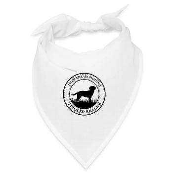 Tiroler Bracke Jagdgebrauchshund Hunde Wilsigns - Bandana Dreieckstuch - Weiß - Vorne