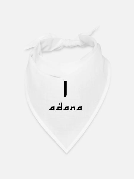Adana 01 - Bandana Dreieckstuch - Weiß