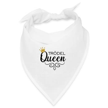 Trödel Queen - Bandana Dreieckstuch - Weiß - Vorne
