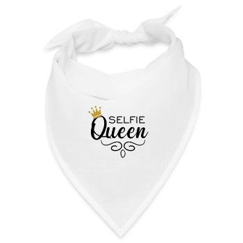 Selfie Queen - Bandana Dreieckstuch - Weiß - Vorne
