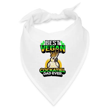 Nymphensittich Vogel - Bandana Dreieckstuch - Weiß - Vorne