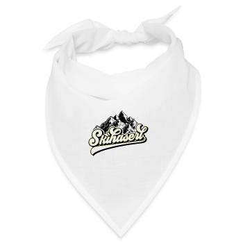 Farben änderbar | Skihaserl - Bandana Dreieckstuch - Weiß - Vorne