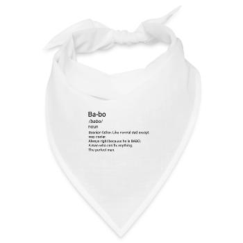 Babo SFRJ Balkan Geschenk Jugoslawien Jugo - Bandana Dreieckstuch - Weiß - Vorne
