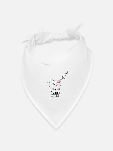 Trompeter - Bandana Dreieckstuch - Weiß