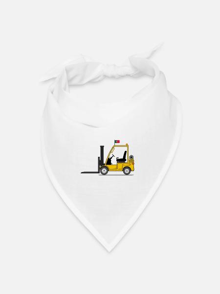 Stapler Portugal Flagge - Bandana Dreieckstuch - Weiß