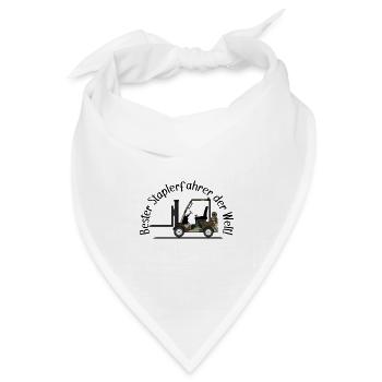 Staplerfahrer Armee bester Staplerfahrer der Welt - Bandana Dreieckstuch - Weiß - Vorne