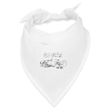 AC Cobra Comic Legende Geschenk - Bandana Dreieckstuch - Weiß - Vorne