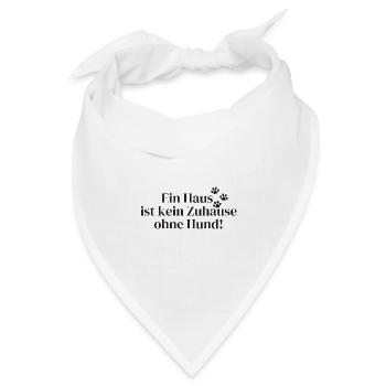 Hundespruch - Bandana Dreieckstuch - Weiß - Vorne