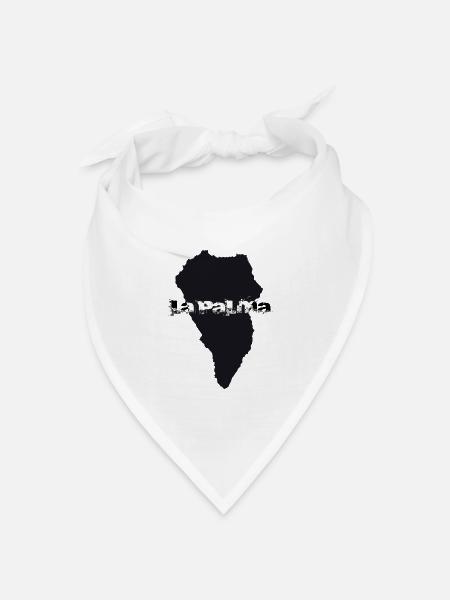La Palma, Isla Bonita - Bandana Dreieckstuch - Weiß