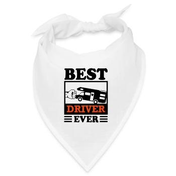 Campingbus Campingwagen Reisemobil Fahrer Camper - Bandana Dreieckstuch - Weiß - Vorne