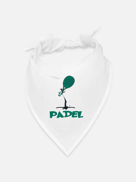 padel padel-tennis padeltennisspieler paddel padle - Bandana Dreieckstuch - Weiß
