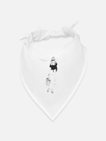 Coole Klamotten - Bandana Dreieckstuch - Weiß