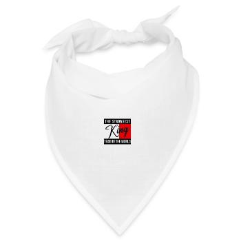 King King Queen Pärchenoutfit - Bandana Dreieckstuch - Weiß - Vorne