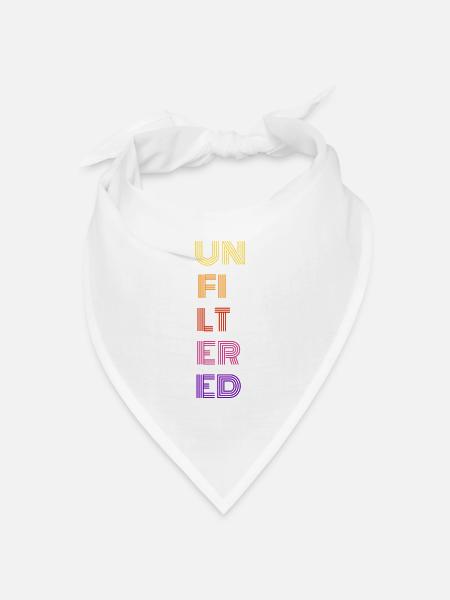 Unfiltered - Bandana Dreieckstuch - Weiß
