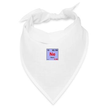 10 Neon - Bandana Dreieckstuch - Weiß - Vorne