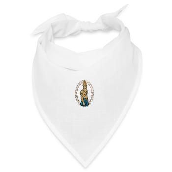 Kambodscha Krieger Khmer Schwert Flagge I Geschenk - Bandana Dreieckstuch - Weiß - Vorne