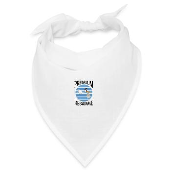 Hebammen - Bandana Dreieckstuch - Weiß - Vorne