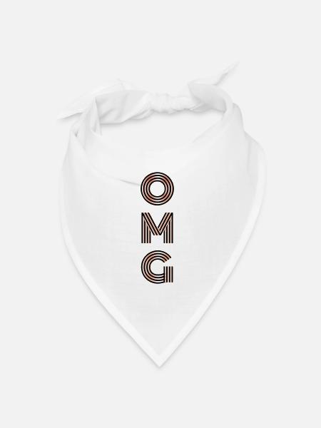 OMG - Bandana Dreieckstuch - Weiß