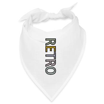 RETRO - Bandana Dreieckstuch - Weiß - Vorne