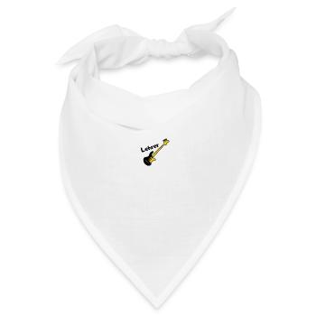Gitarrenlehrer - Bandana Dreieckstuch - Weiß - Vorne